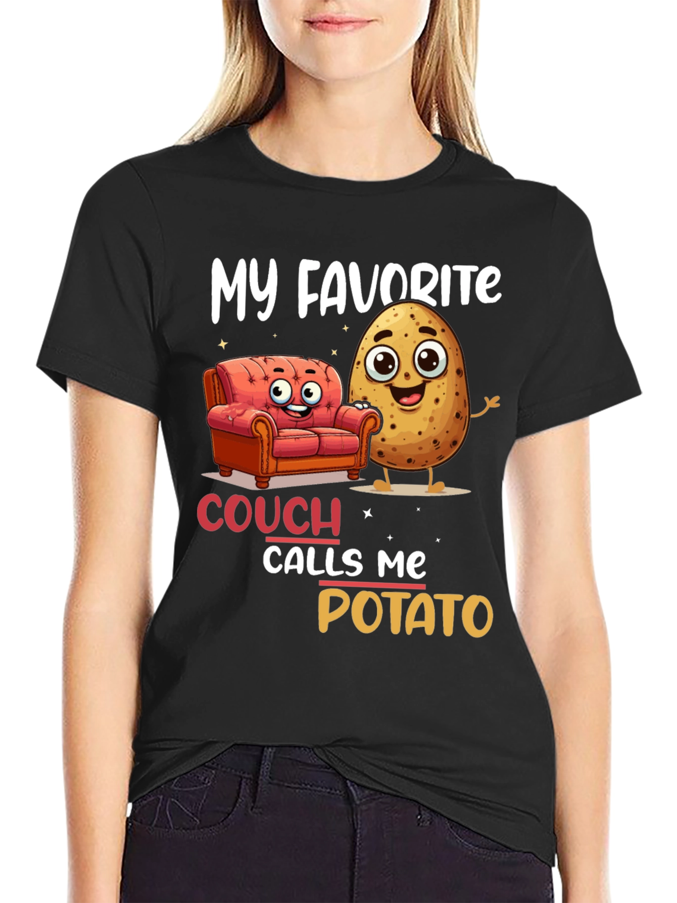 My Favorite Couch Calls Me Potato T-Shirt