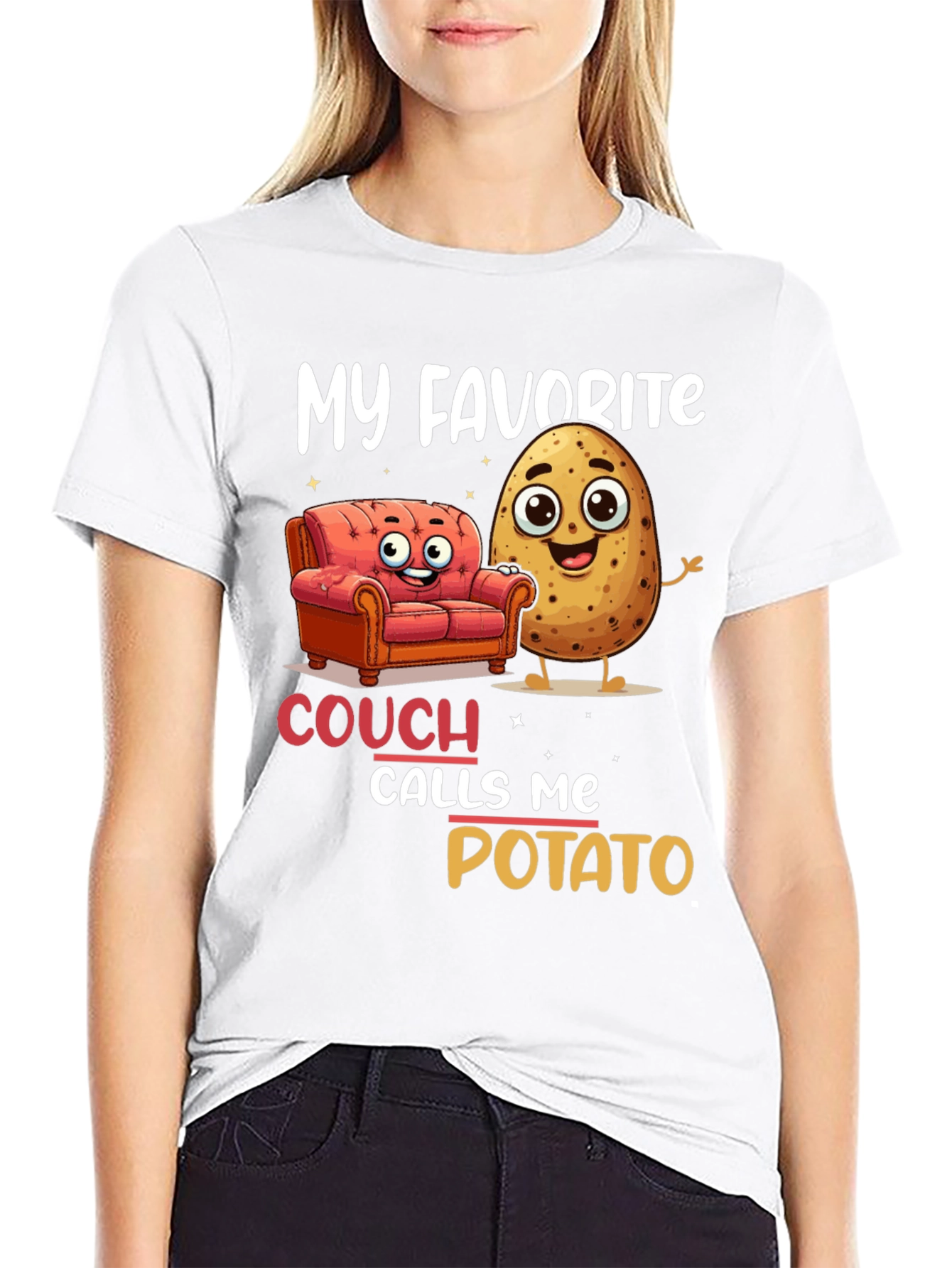 My Favorite Couch Calls Me Potato T-Shirt