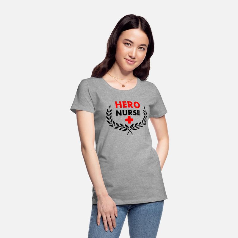 Hero nurse in laurel wreath