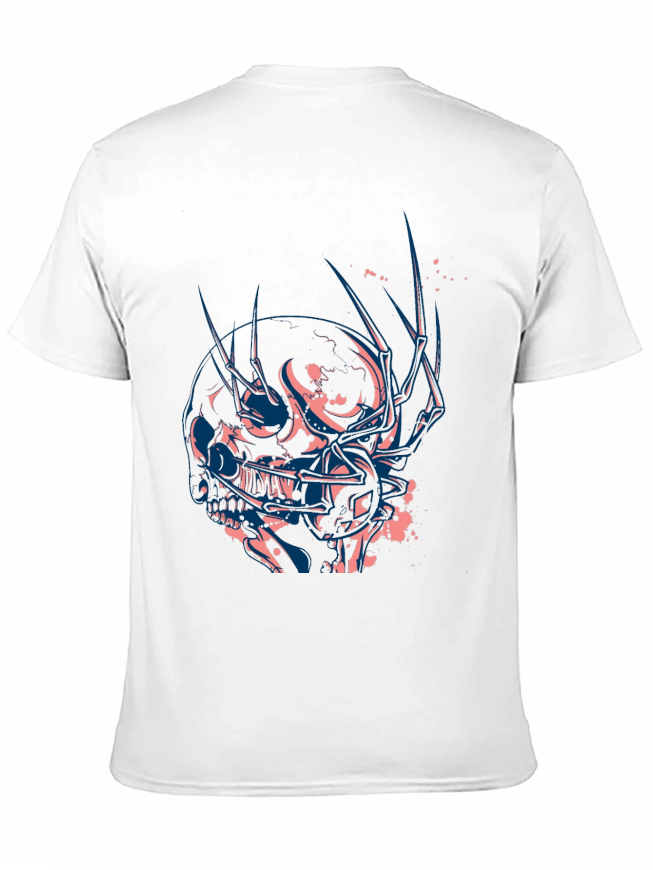 Edgy Skull Graphic Black T-Shirt
