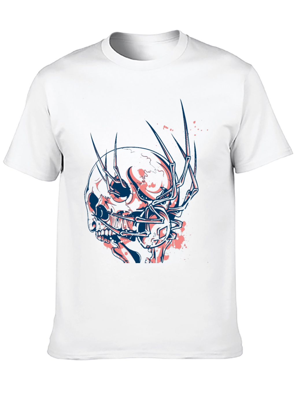 Edgy Skull Graphic Black T-Shirt