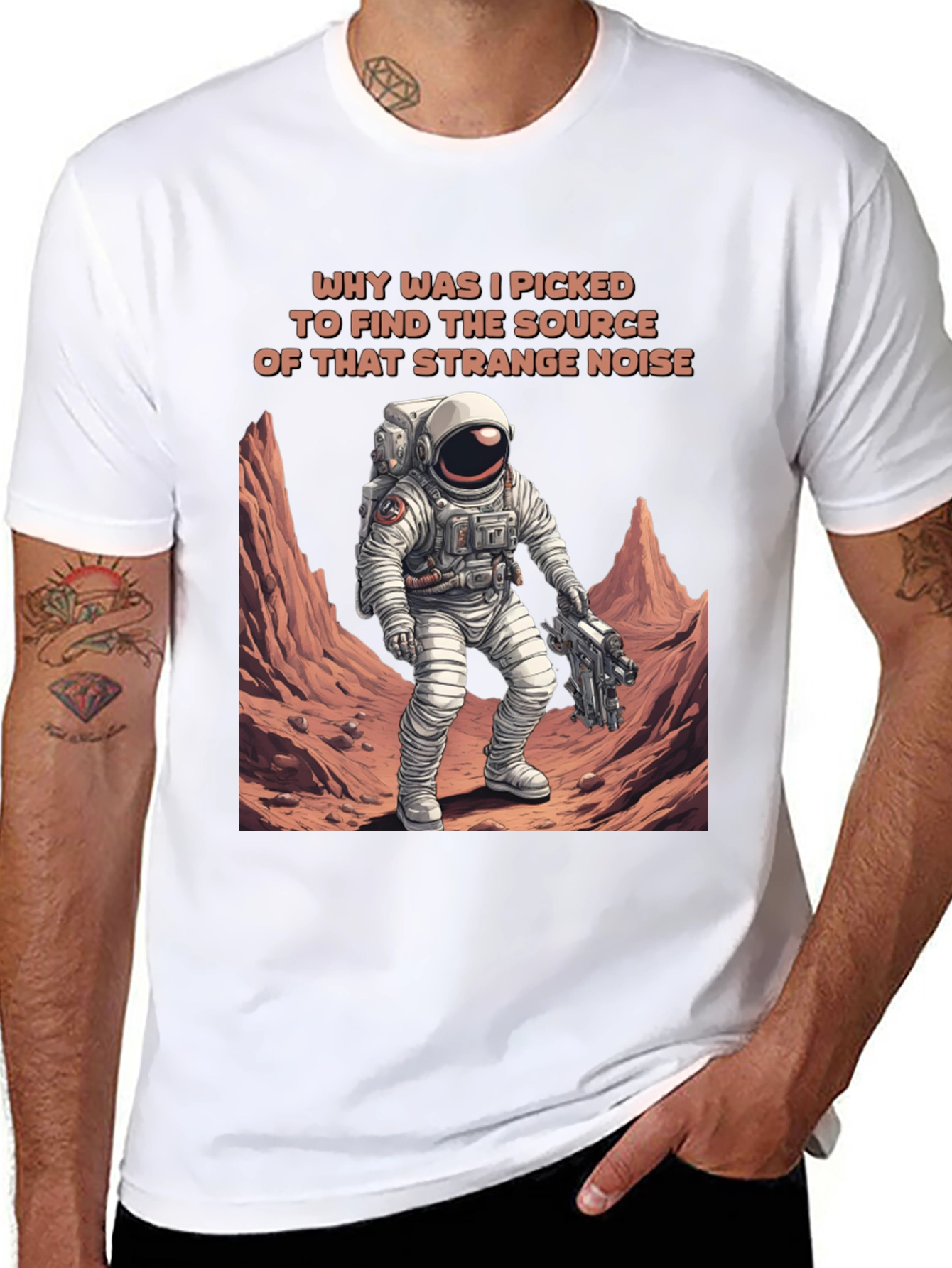 Astronaut Mars Mission T-Shirt