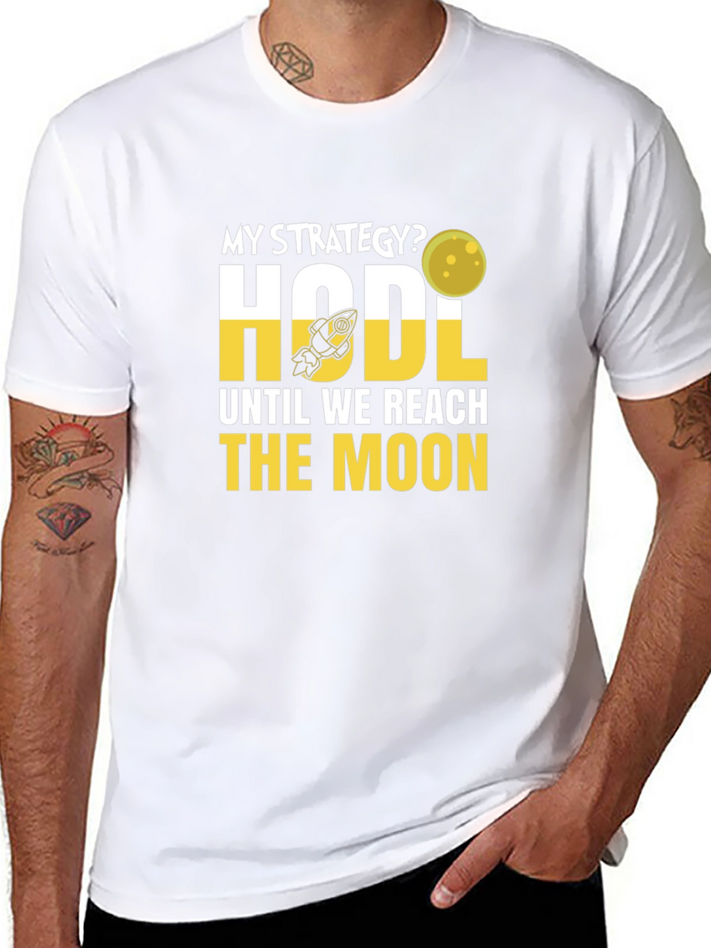 HODL Until We Reach the Moon Crypto T-Shirt