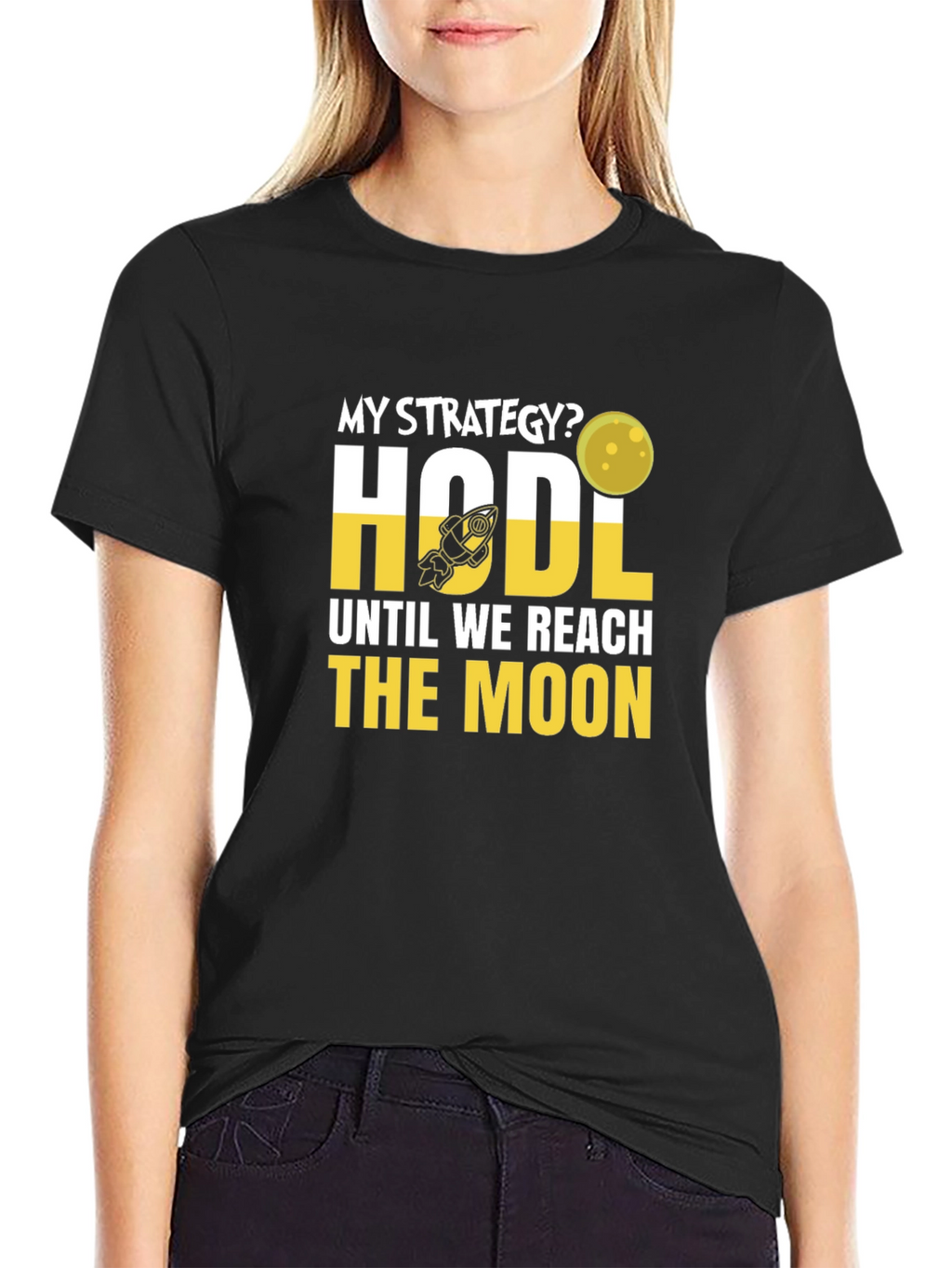 HODL Until We Reach the Moon Crypto T-Shirt