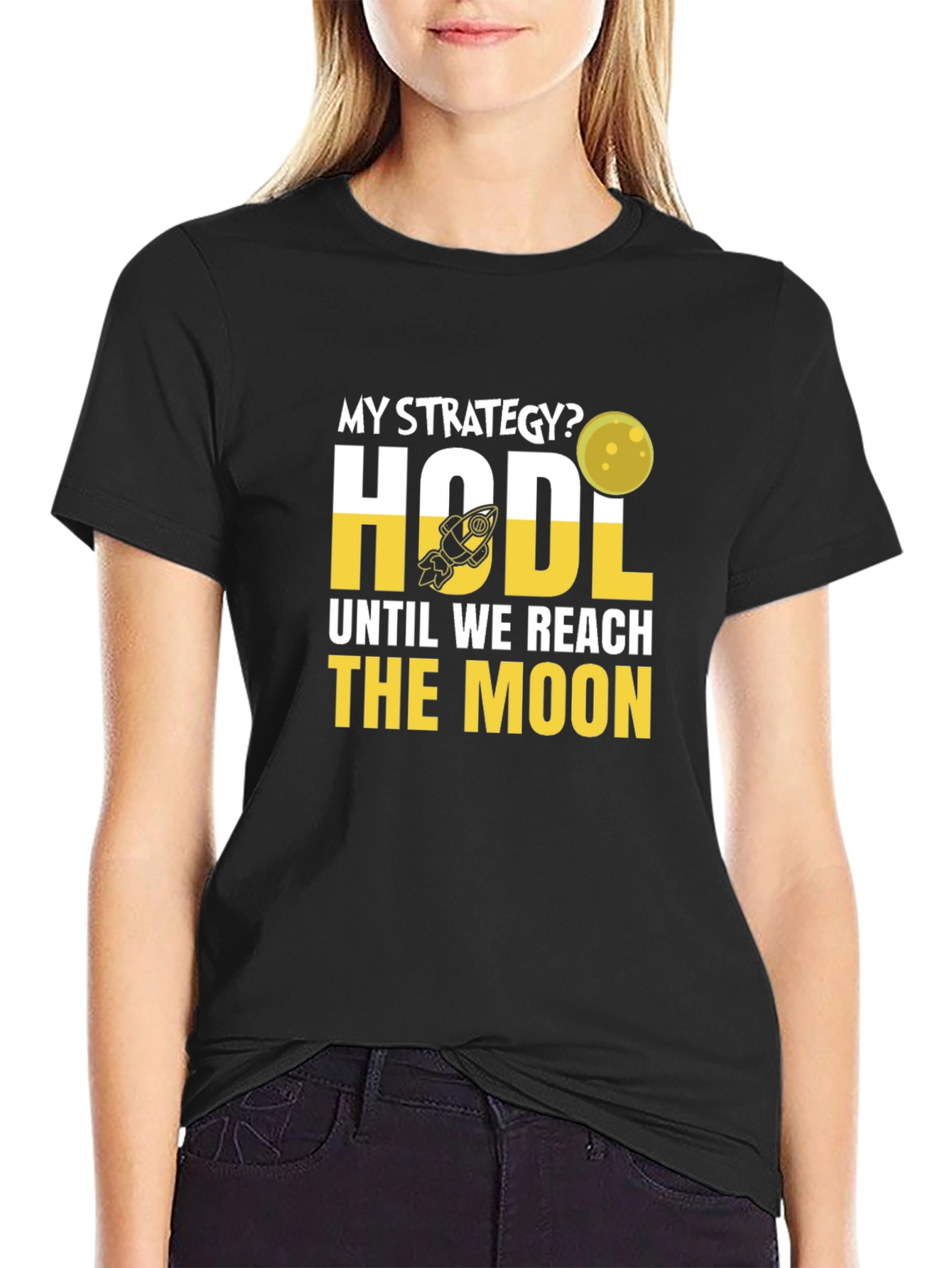 HODL Until We Reach the Moon Crypto T-Shirt