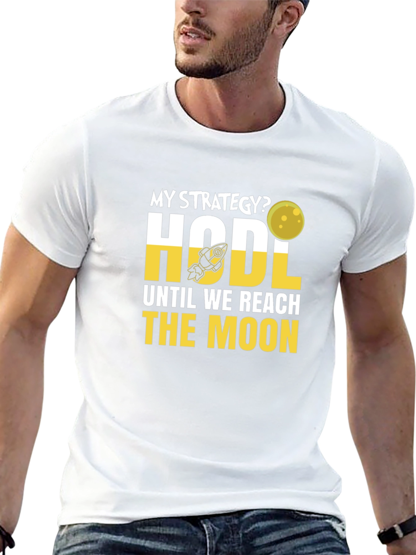 HODL Until We Reach the Moon Crypto T-Shirt