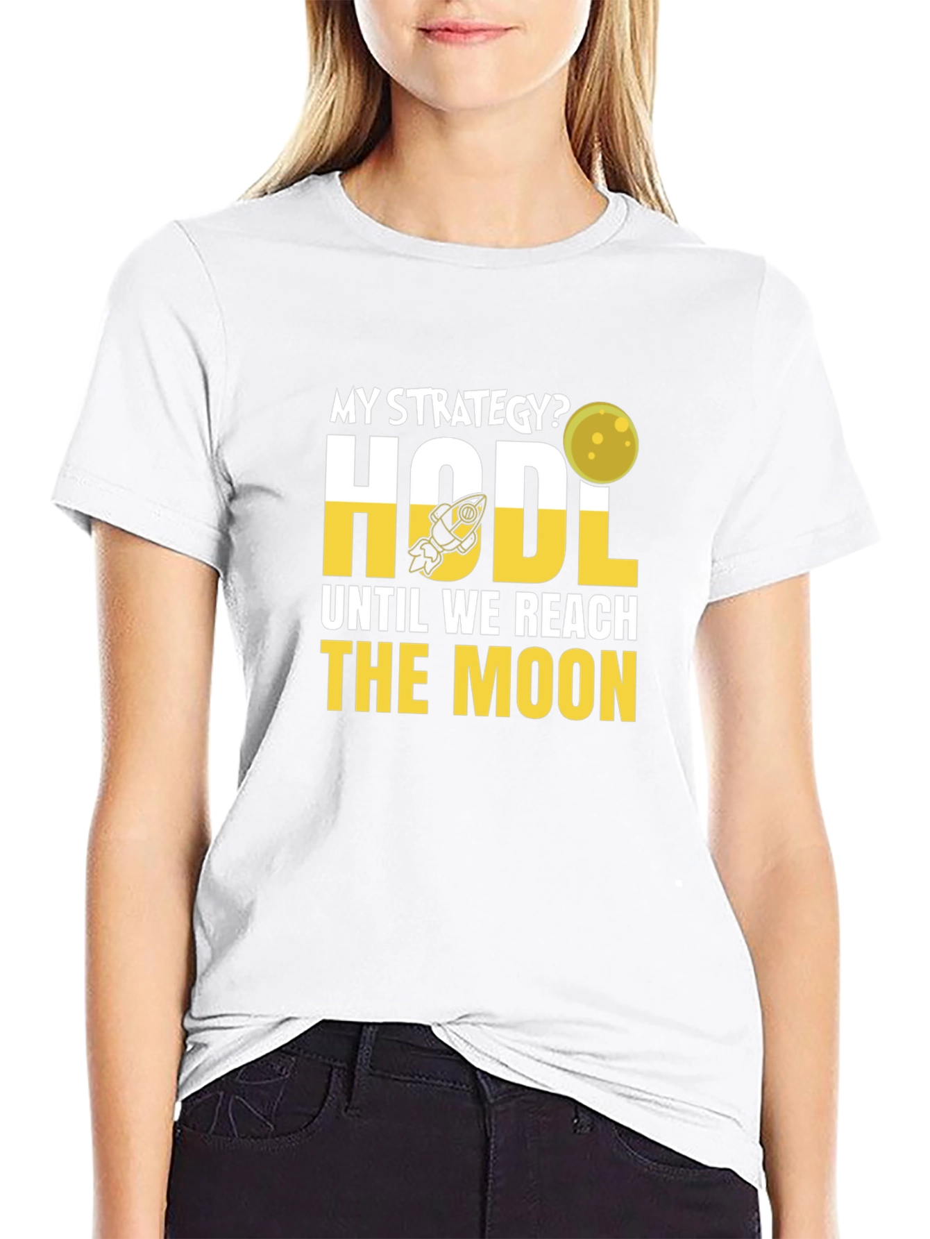 HODL Until We Reach the Moon Crypto T-Shirt