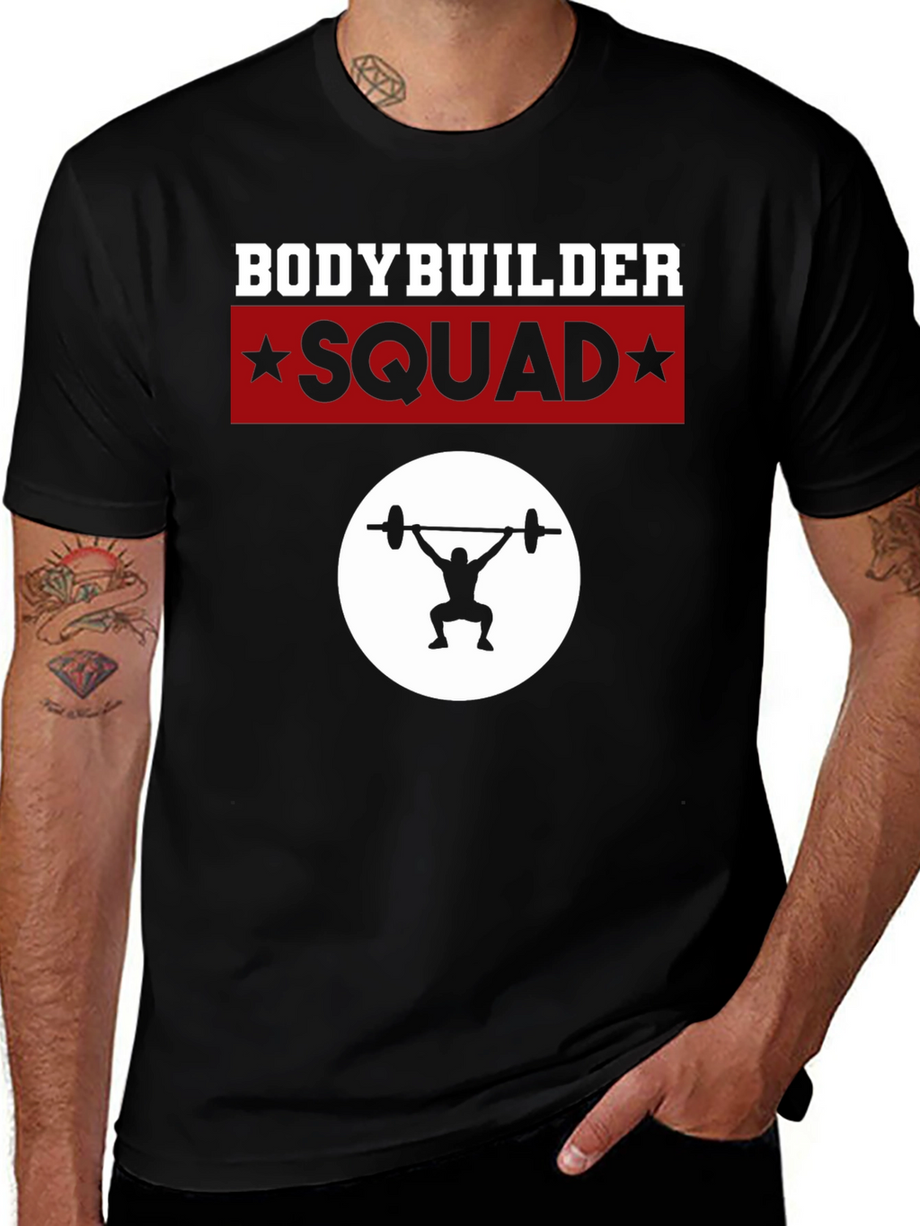 Bodybuilder Squad Graphic Tee - Fitness T-Shirt