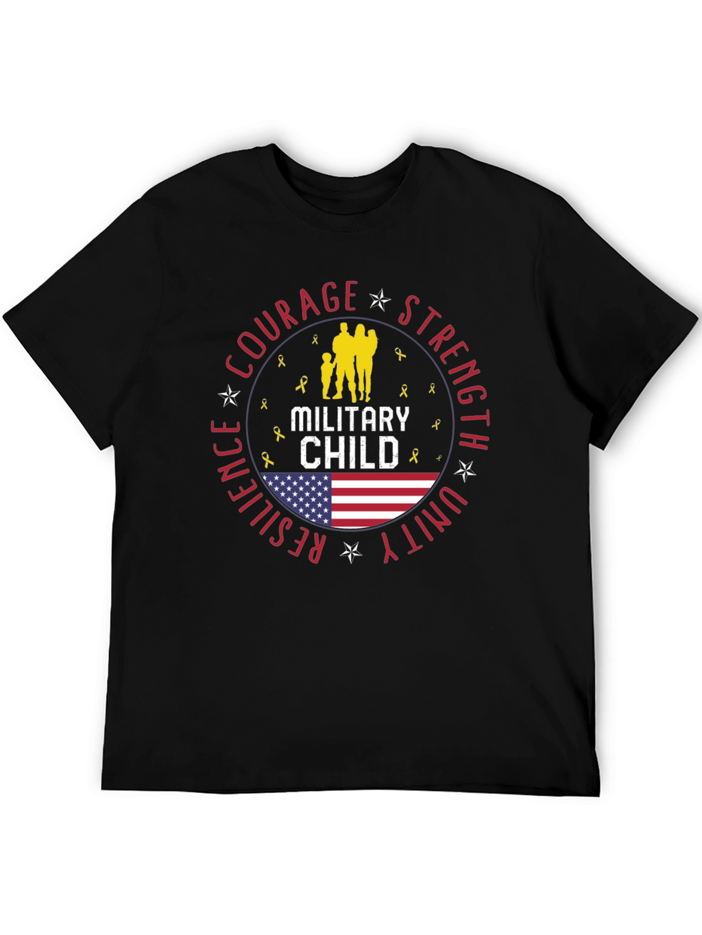 Military Child T-Shirt Courage Strength