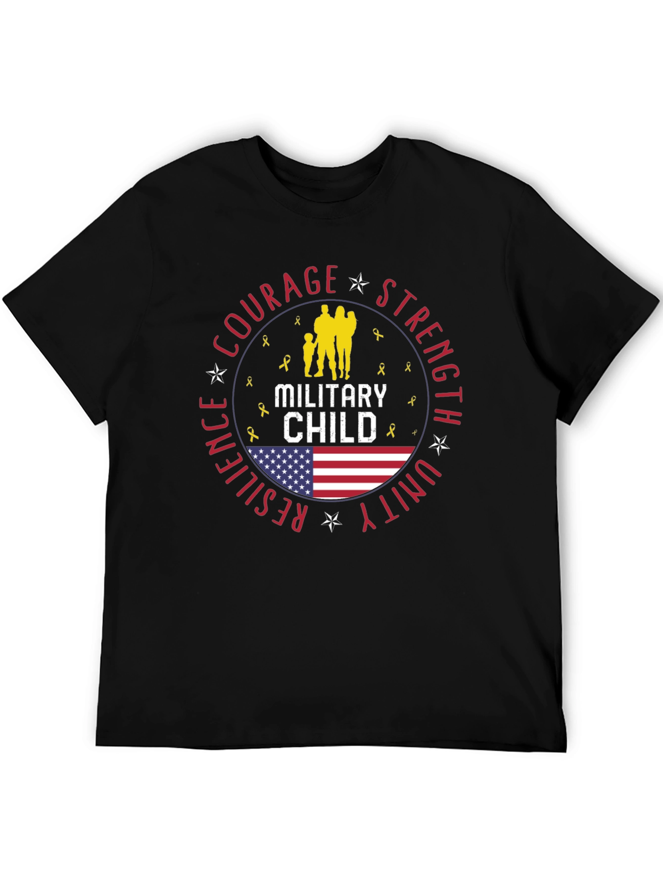 Military Child T-Shirt Courage Strength