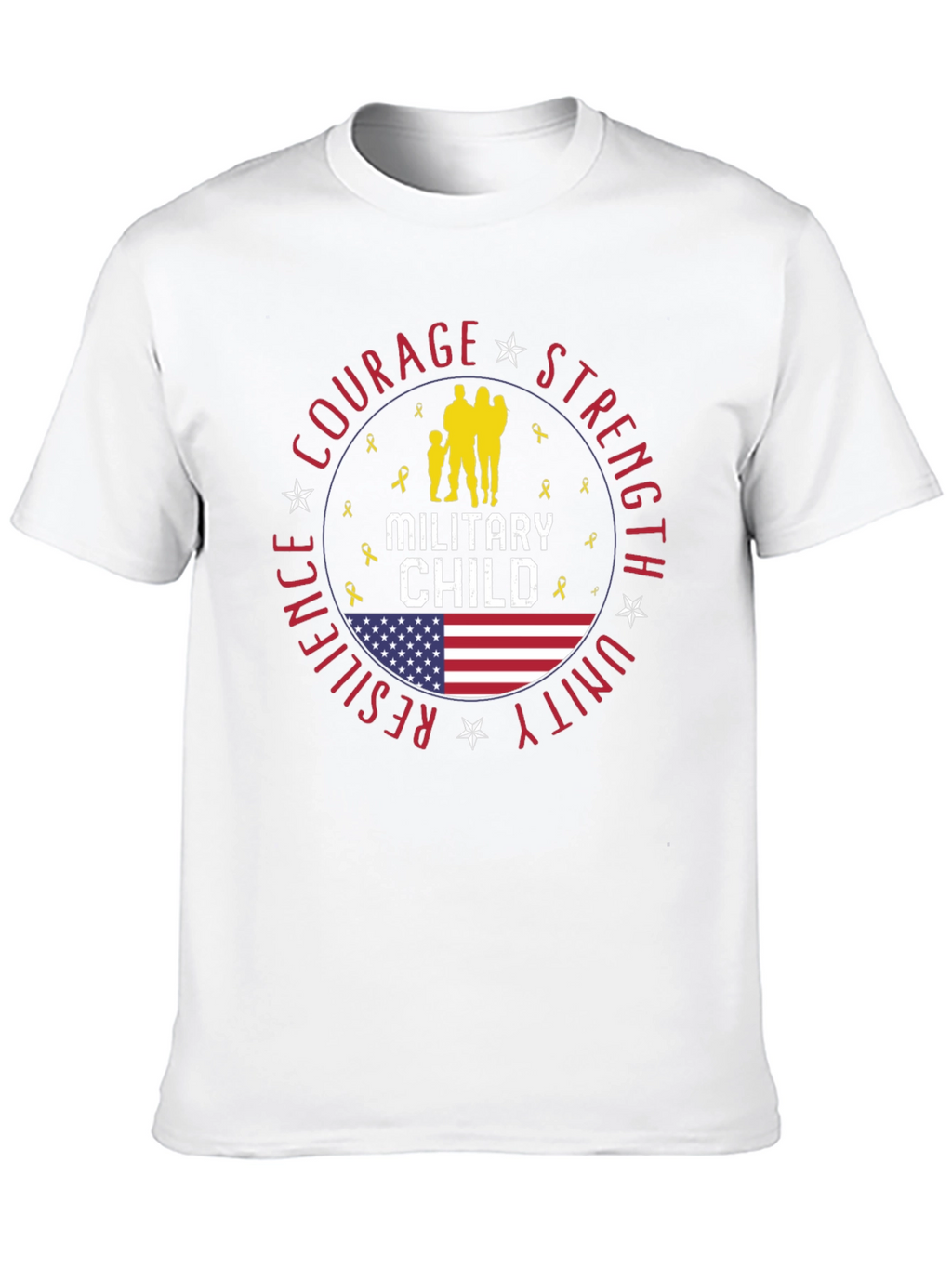 Military Child T-Shirt Courage Strength