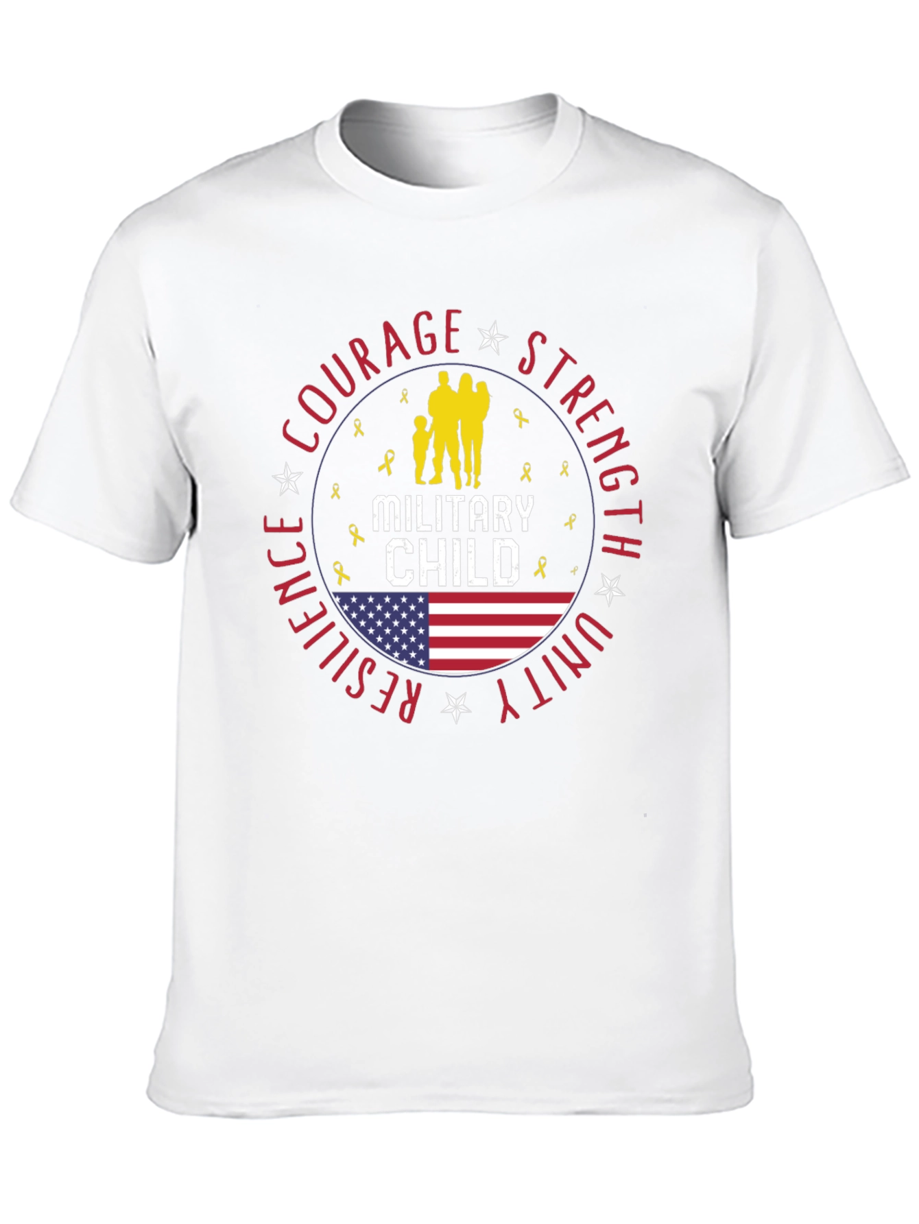 Military Child T-Shirt Courage Strength