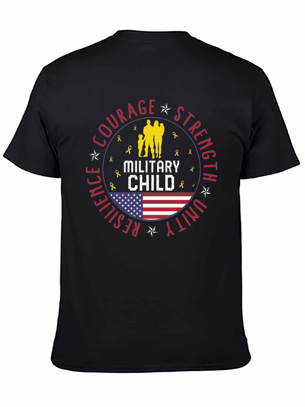 Military Child T-Shirt Courage Strength