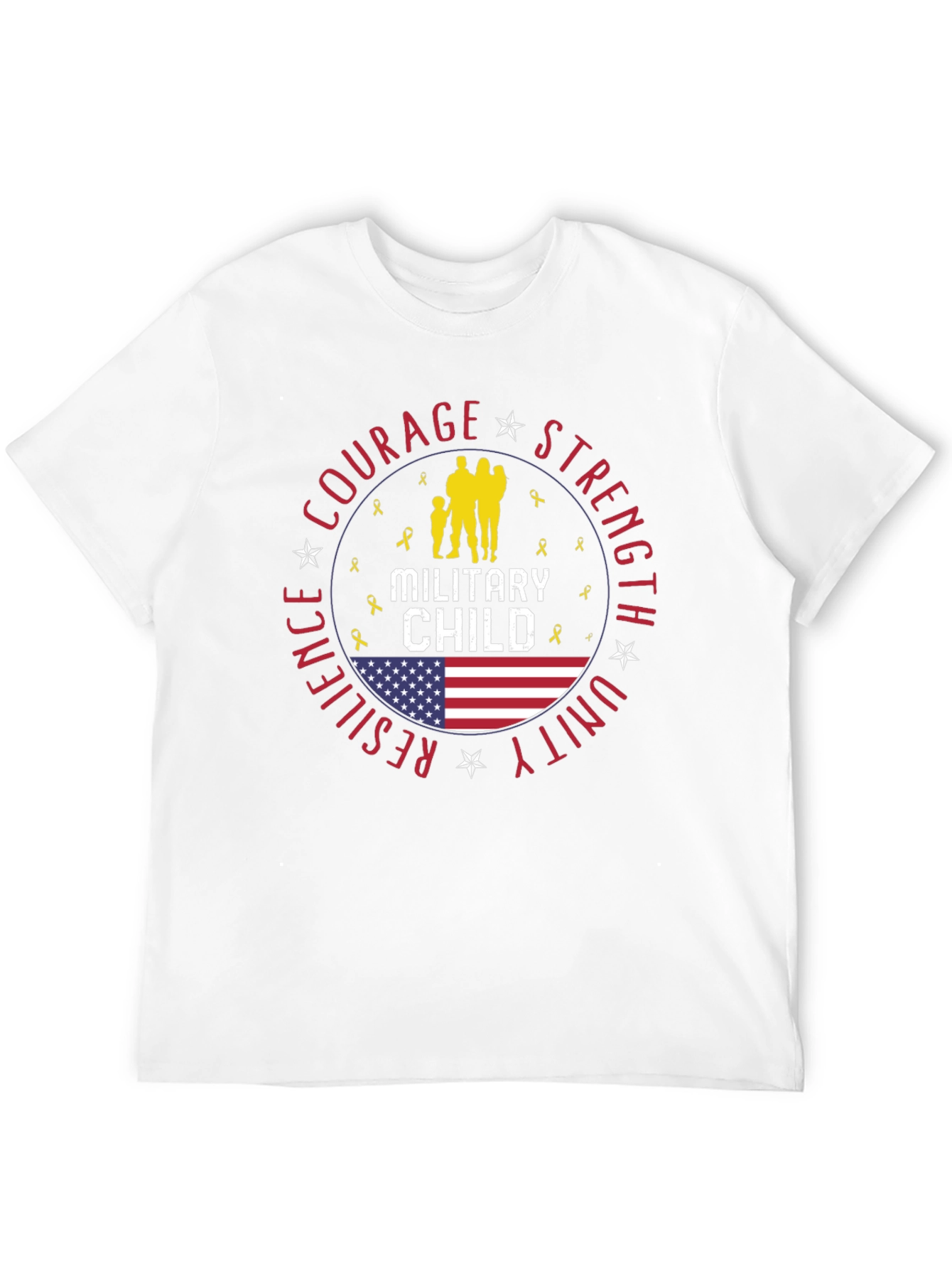Military Child T-Shirt Courage Strength