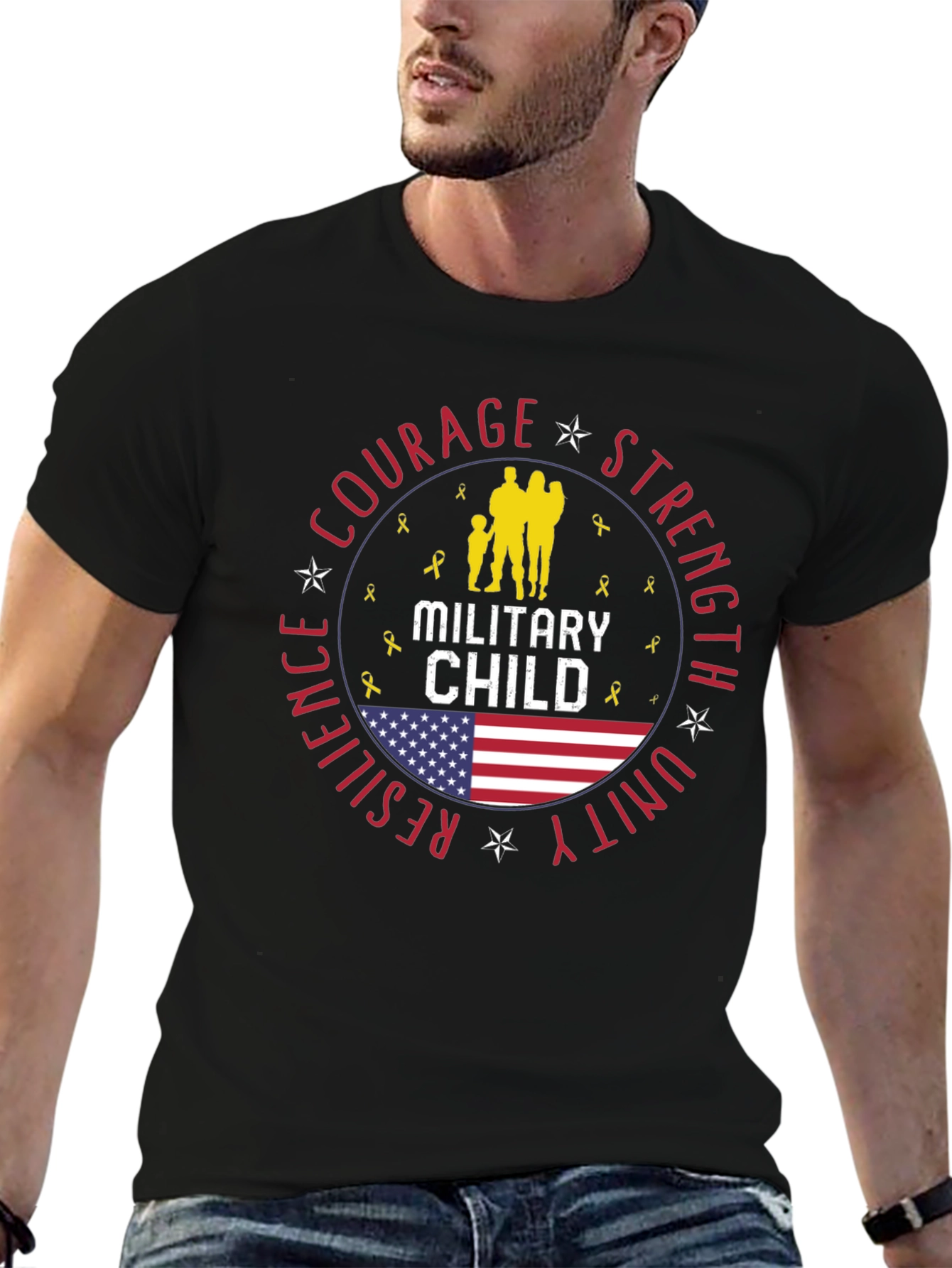 Military Child T-Shirt Courage Strength