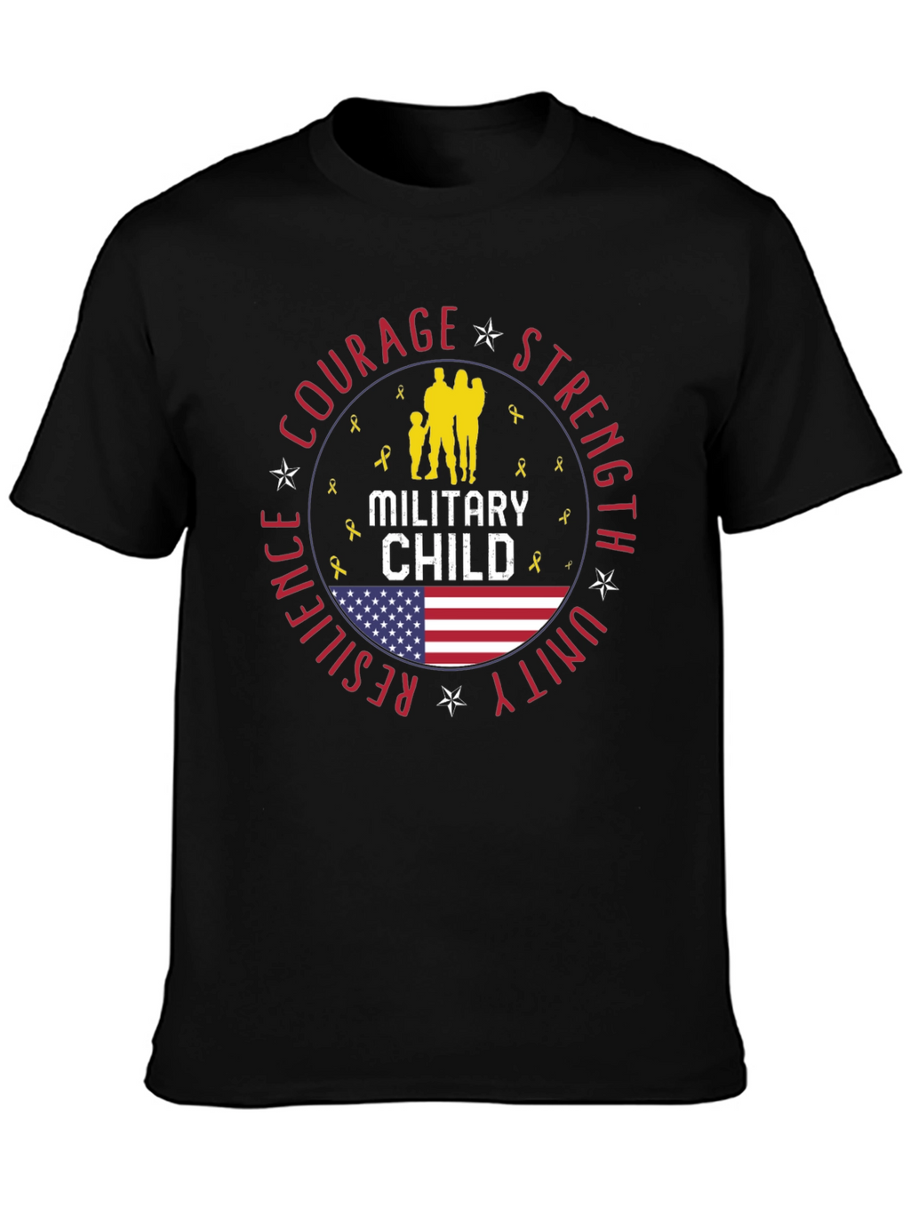 Military Child T-Shirt Courage Strength