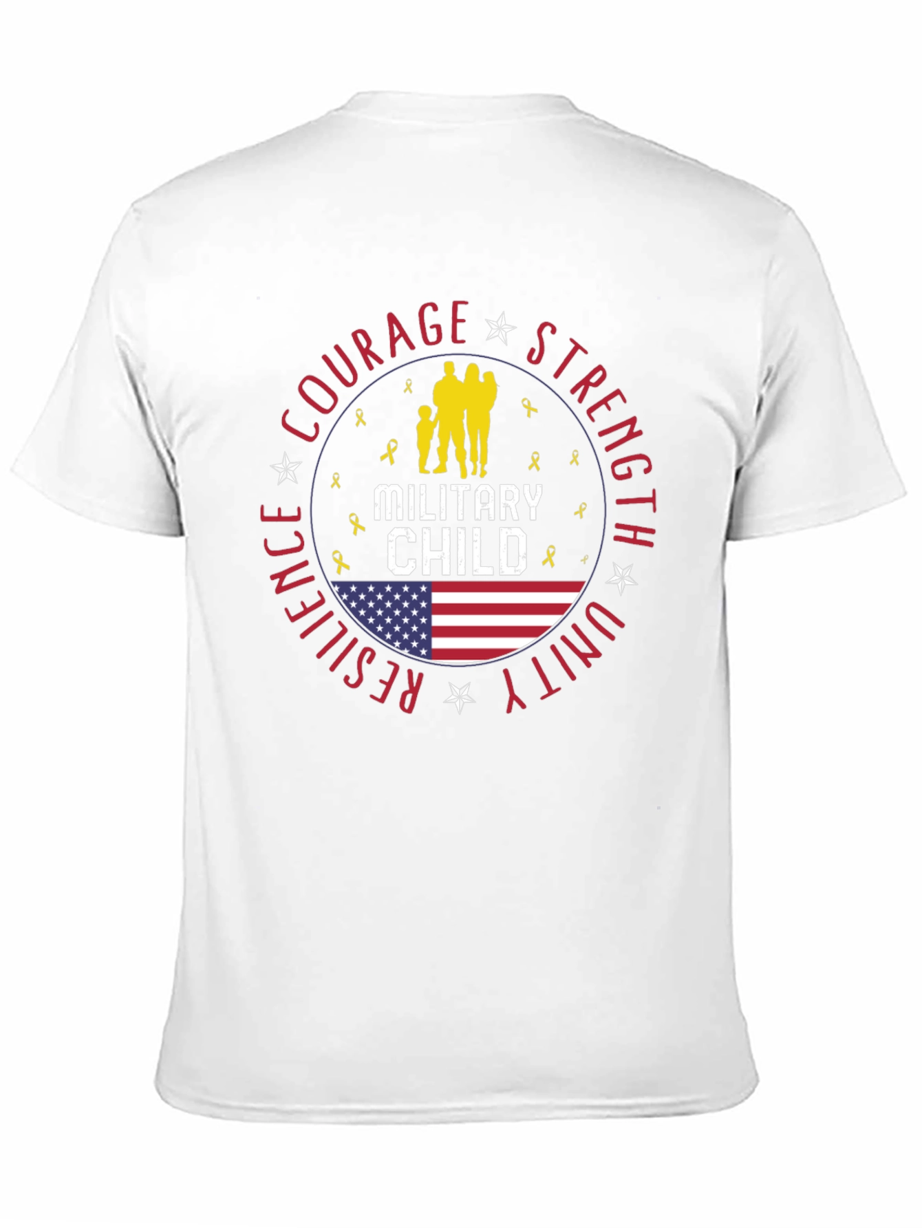 Military Child T-Shirt Courage Strength