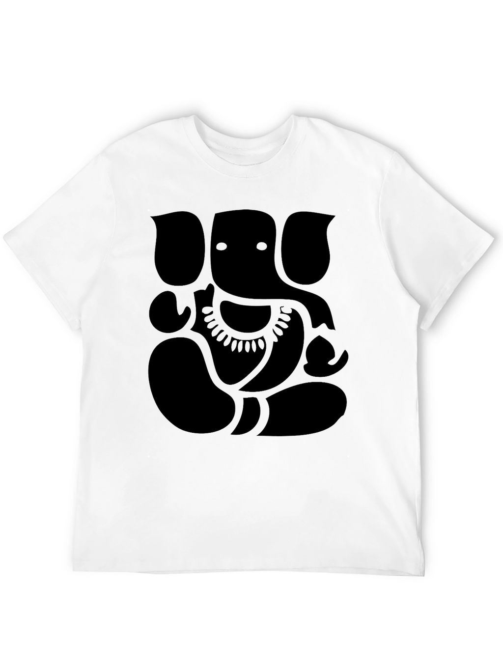 Ganesh Graphic Print Mens Black T-Shirt