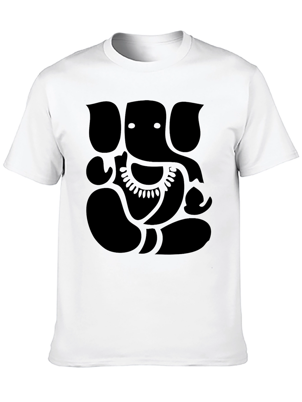Ganesh Graphic Print Mens Black T-Shirt
