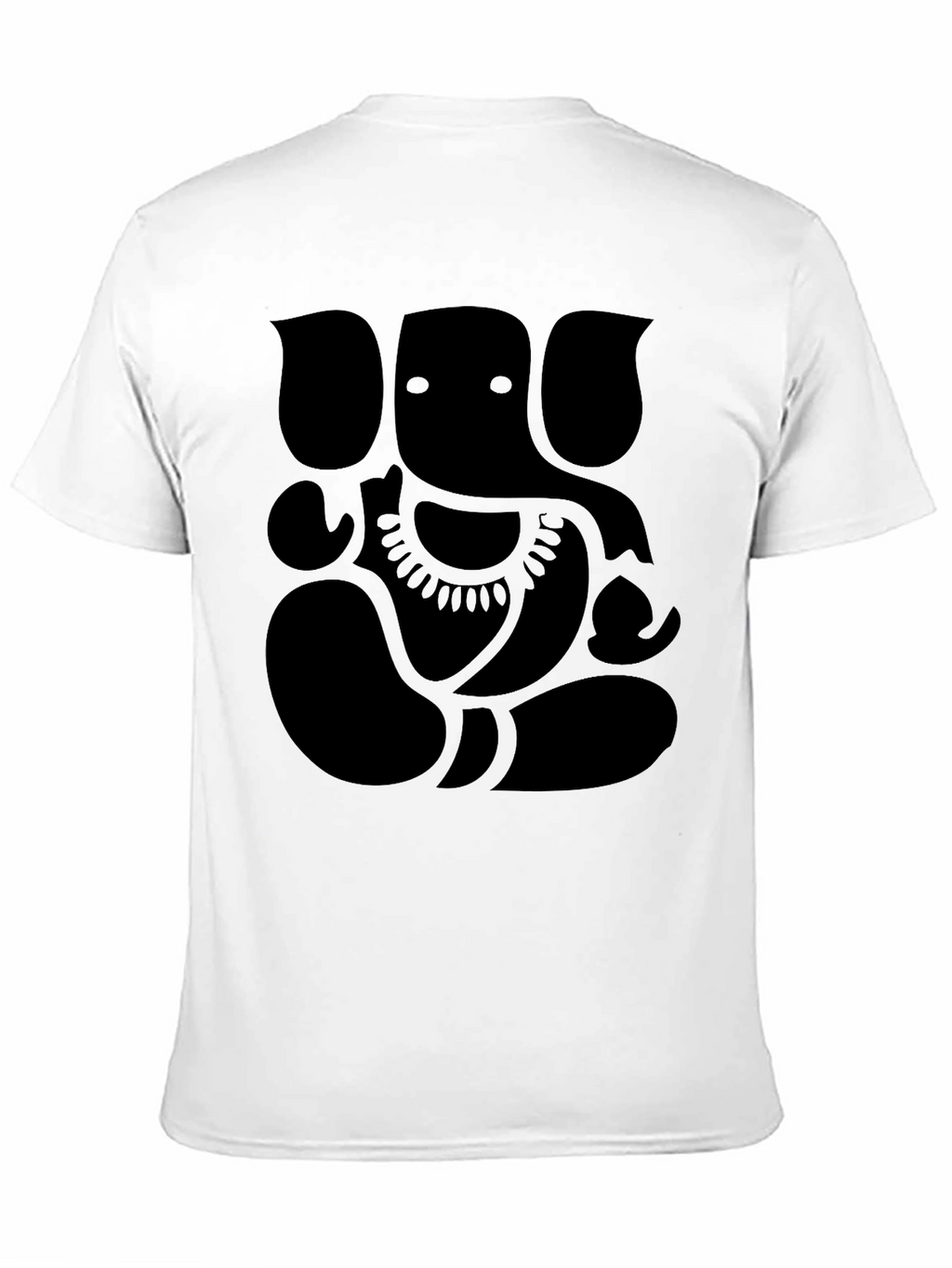 Ganesh Graphic Print Mens Black T-Shirt
