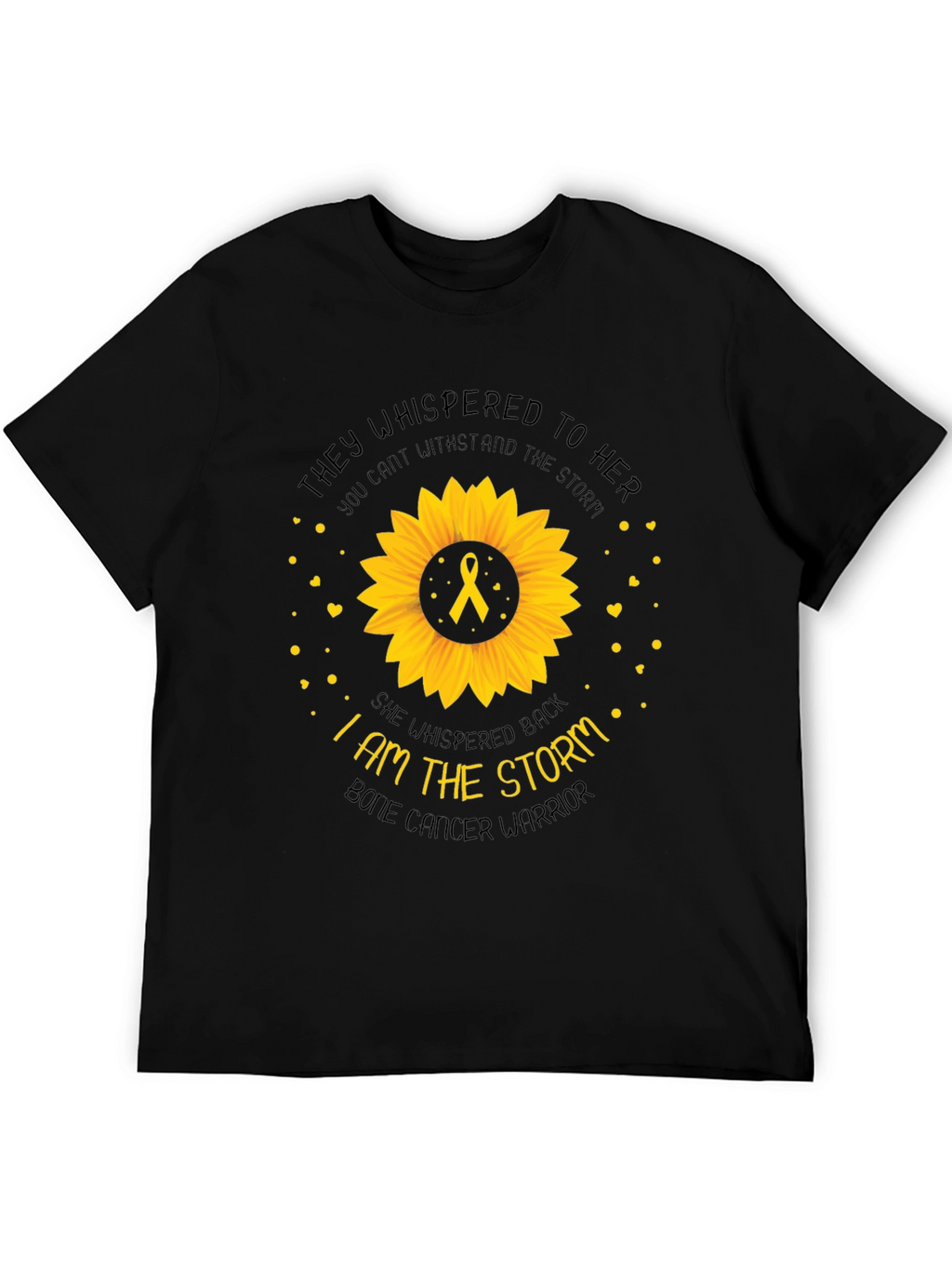 Bone Cancer Warrior Sunflower T-Shirt