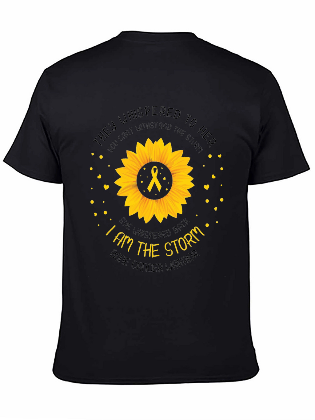 Bone Cancer Warrior Sunflower T-Shirt