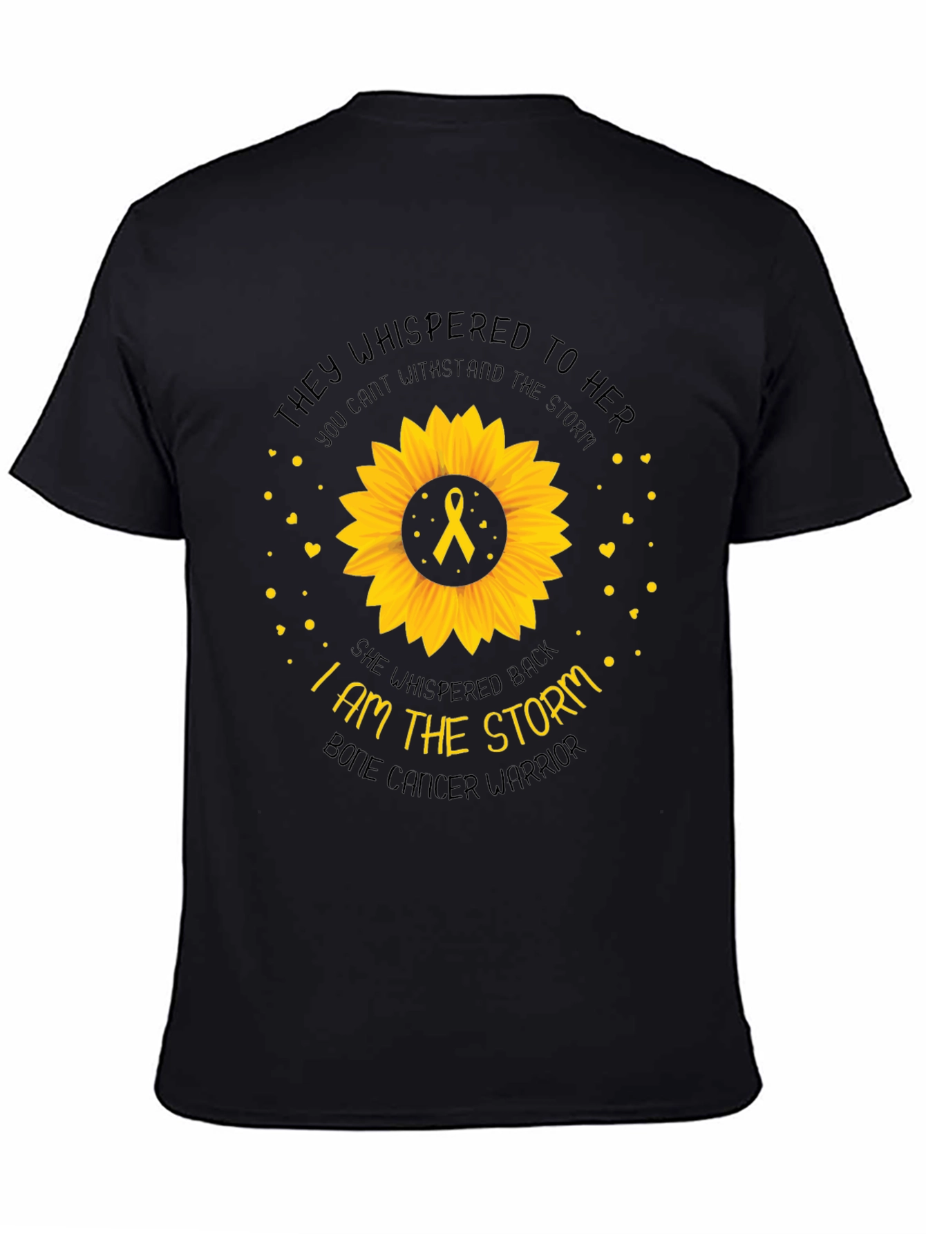 Bone Cancer Warrior Sunflower T-Shirt