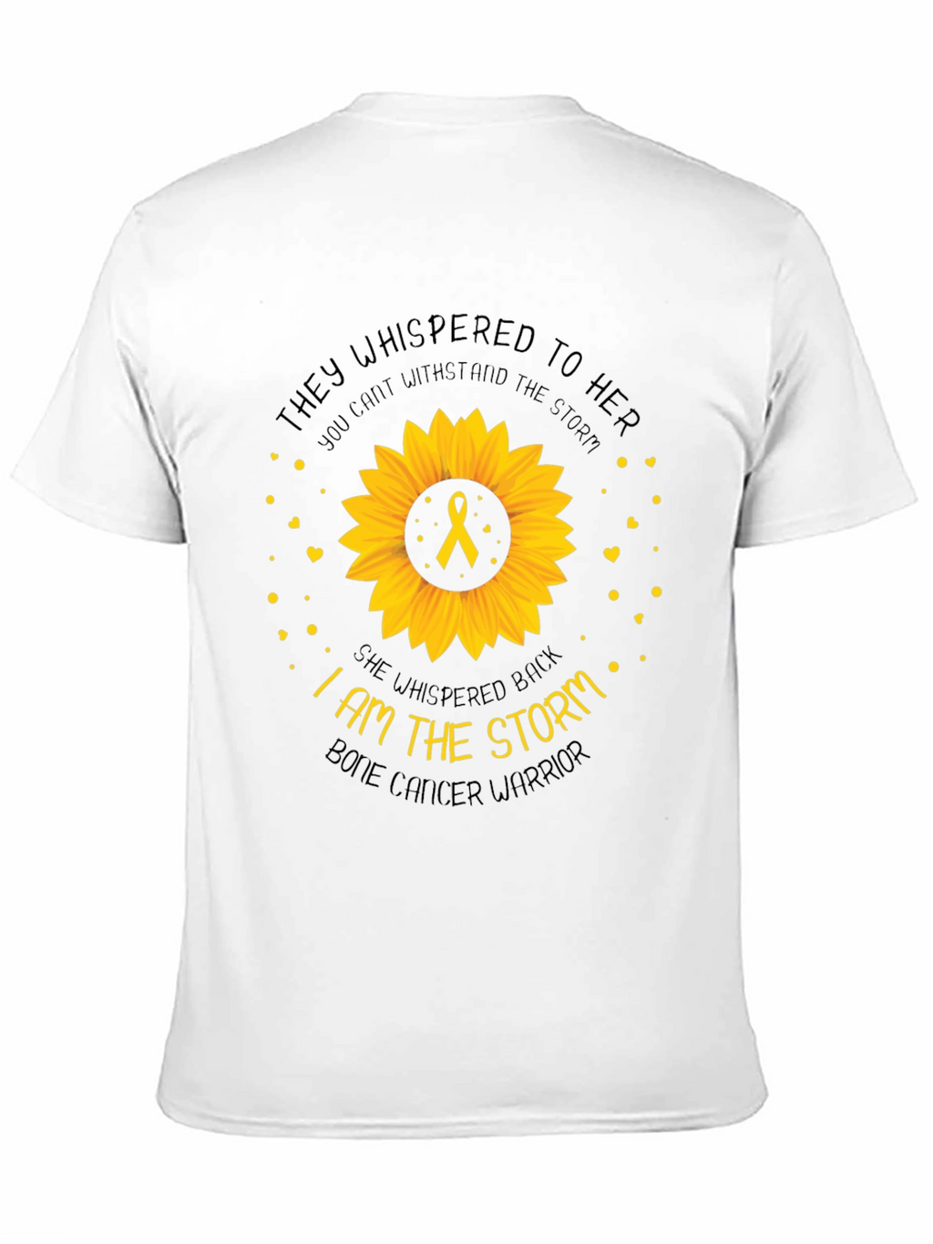 Bone Cancer Warrior Sunflower T-Shirt