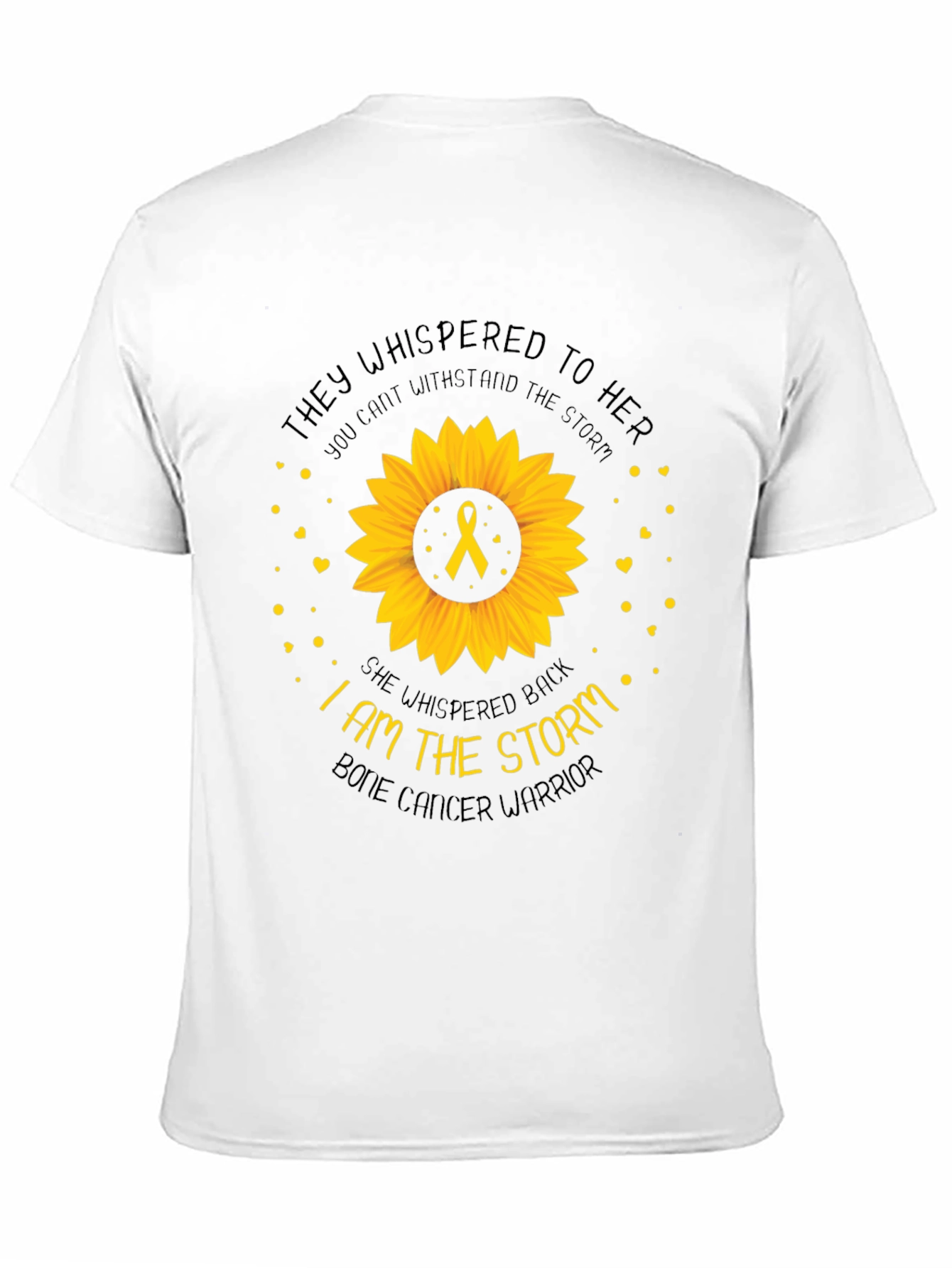 Bone Cancer Warrior Sunflower T-Shirt