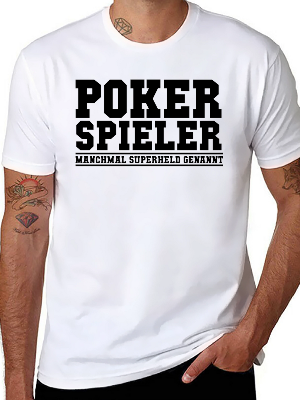 Poker Spieler T-Shirt - Sometimes Superhero!