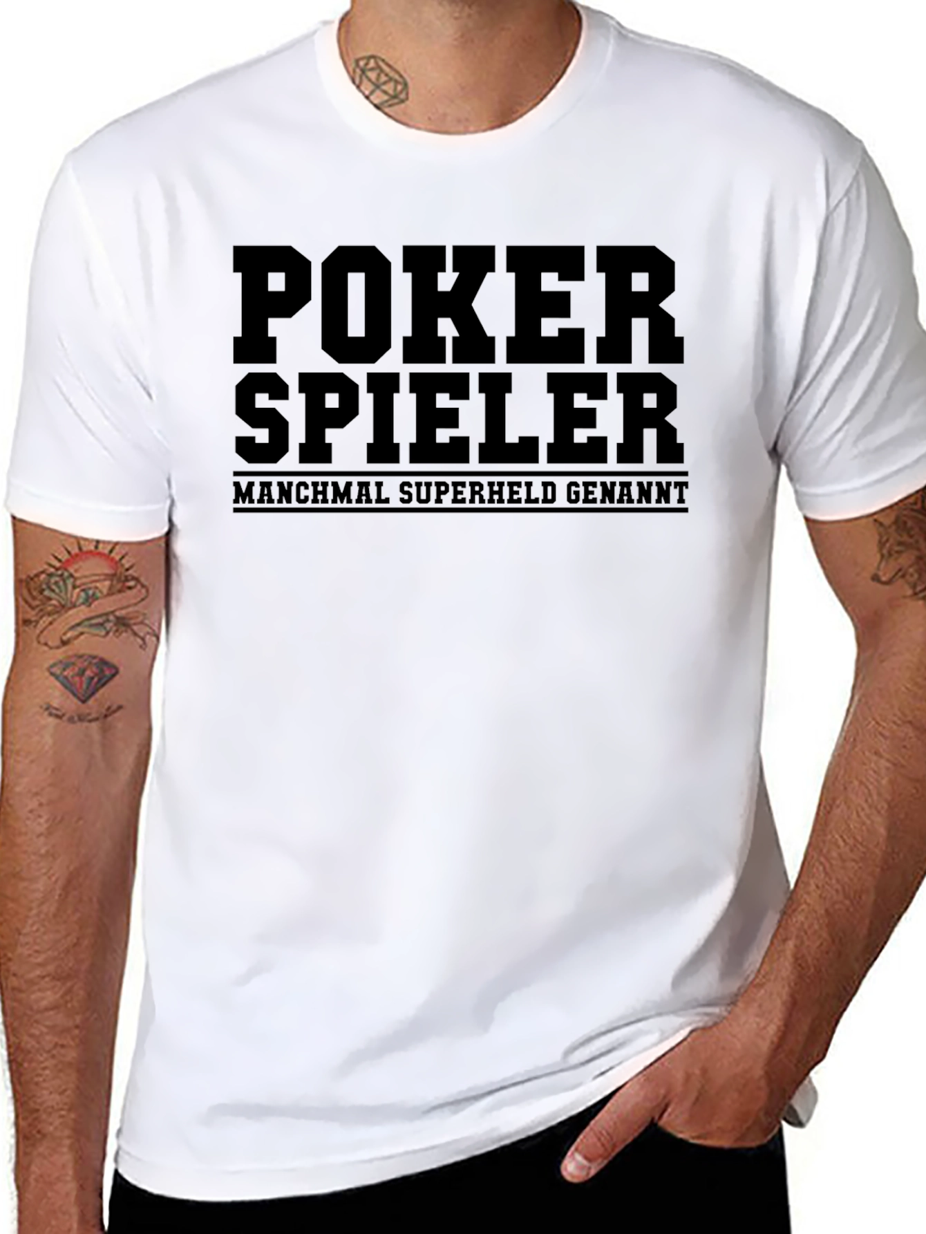 Poker Spieler T-Shirt - Sometimes Superhero!