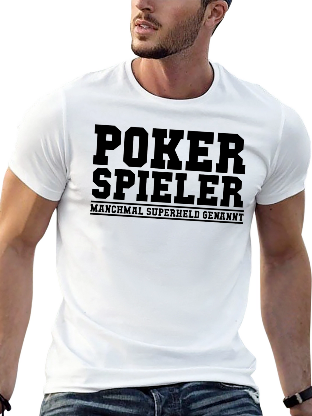 Poker Spieler T-Shirt - Sometimes Superhero!