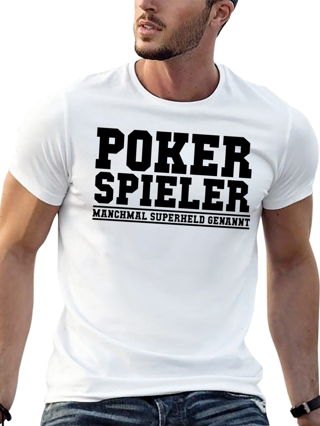 Poker Spieler T-Shirt - Sometimes Superhero!