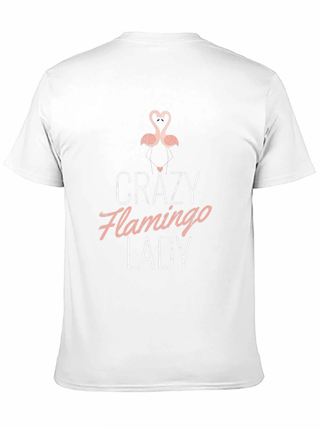 Crazy Flamingo Lady T-Shirt - Novelty Graphic Tee