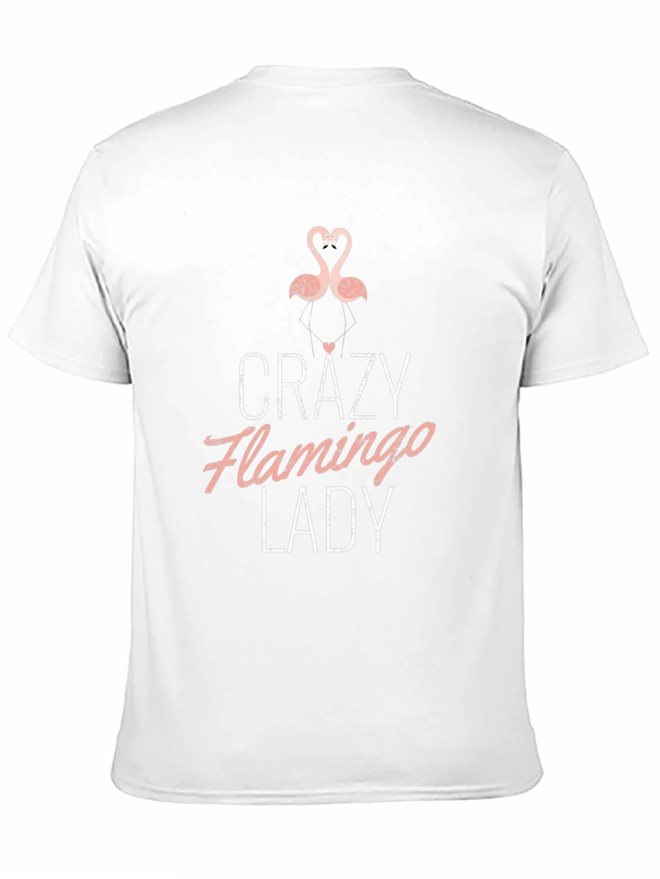 Crazy Flamingo Lady T-Shirt - Novelty Graphic Tee