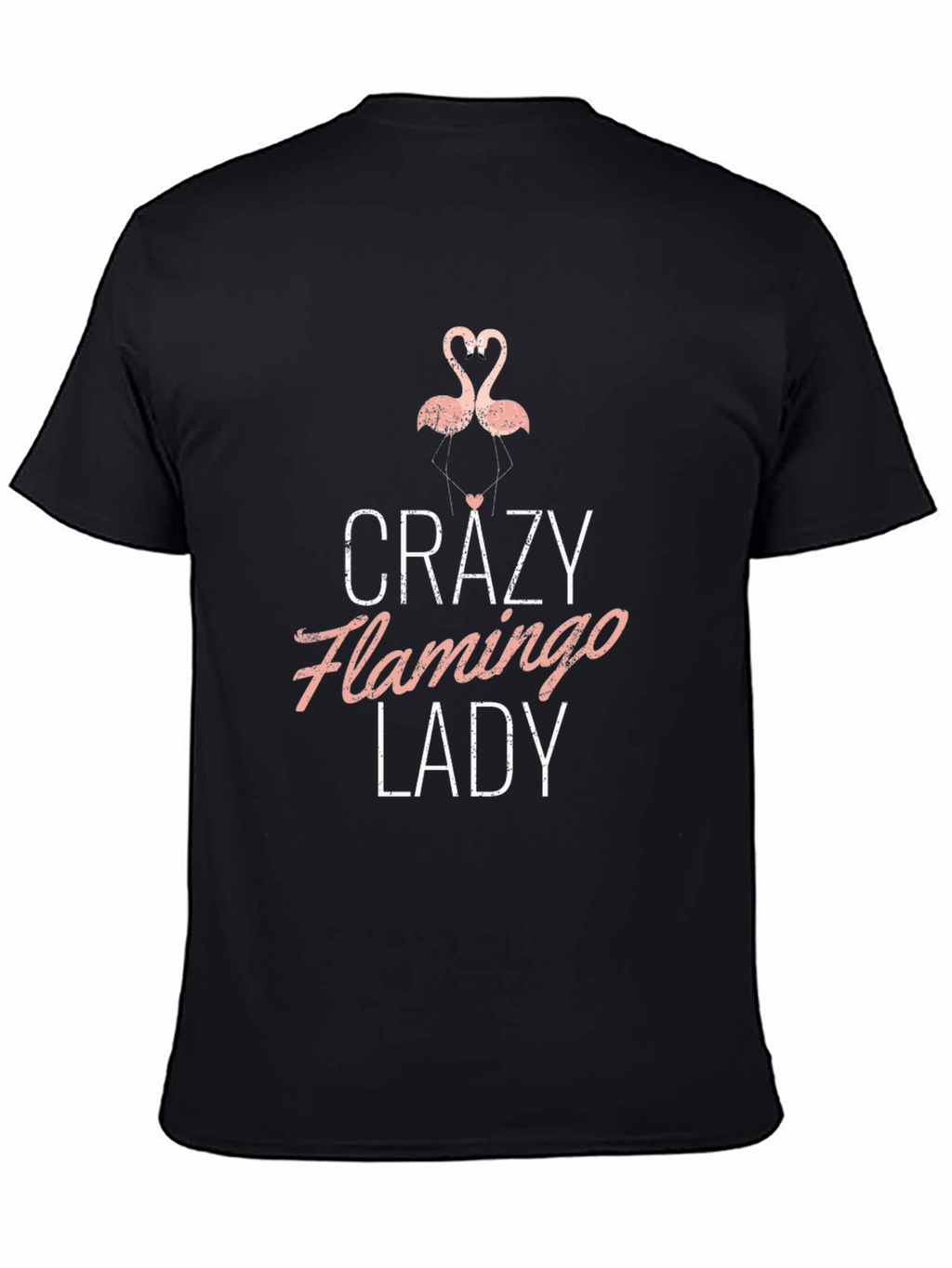Crazy Flamingo Lady T-Shirt - Novelty Graphic Tee