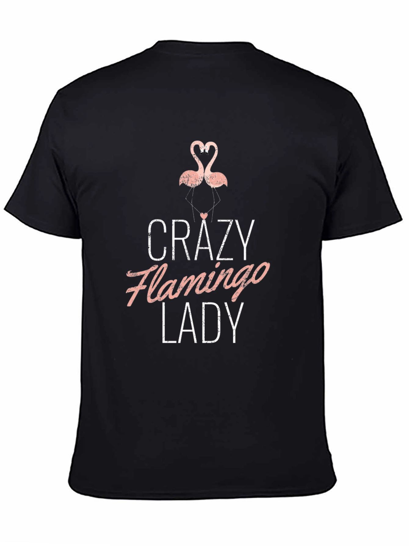 Crazy Flamingo Lady T-Shirt - Novelty Graphic Tee