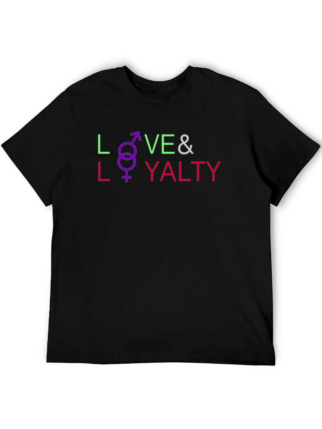 Love & Loyalty Graphic Tee - Unisex Black T-Shirt