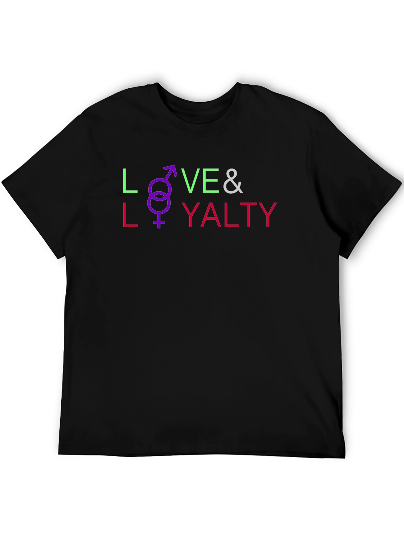 Love & Loyalty Graphic Tee - Unisex Black T-Shirt