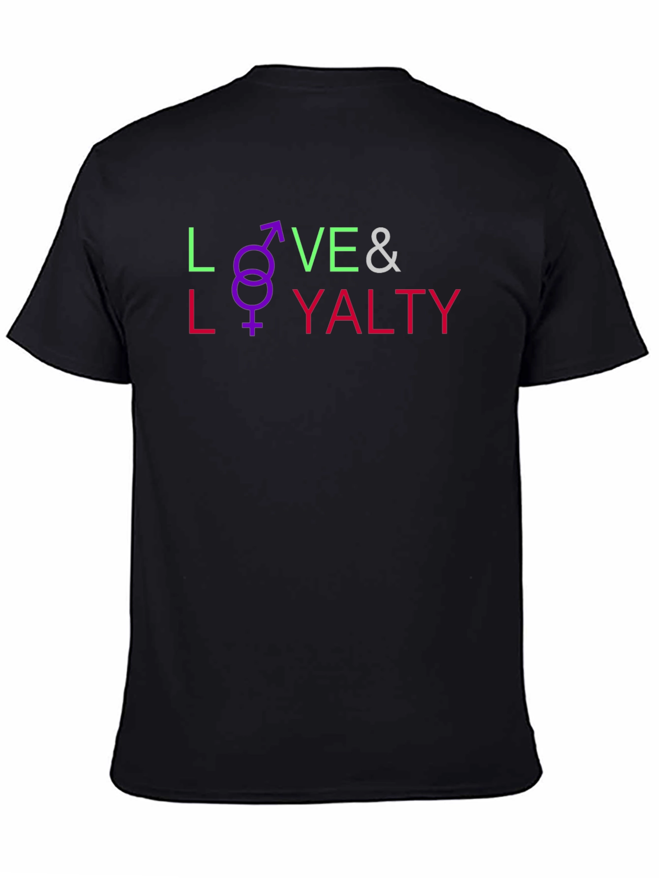 Love & Loyalty Graphic Tee - Unisex Black T-Shirt