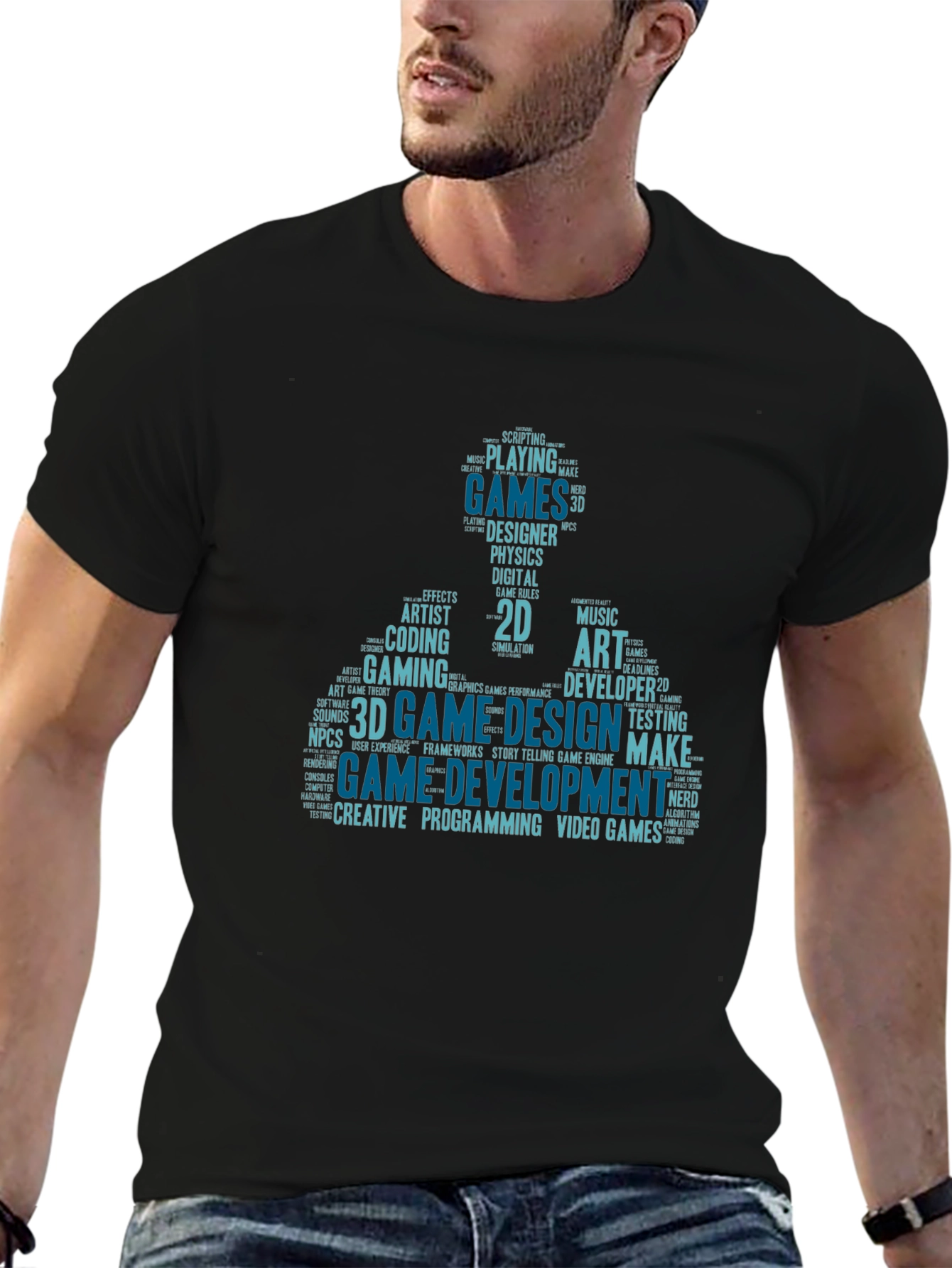 Game Development Word Art T-Shirt