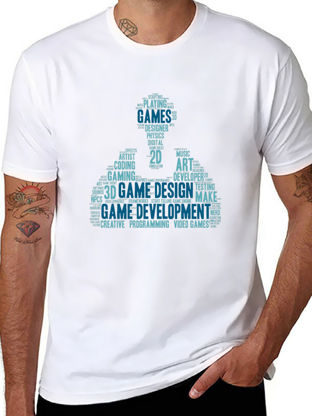 Game Development Word Art T-Shirt