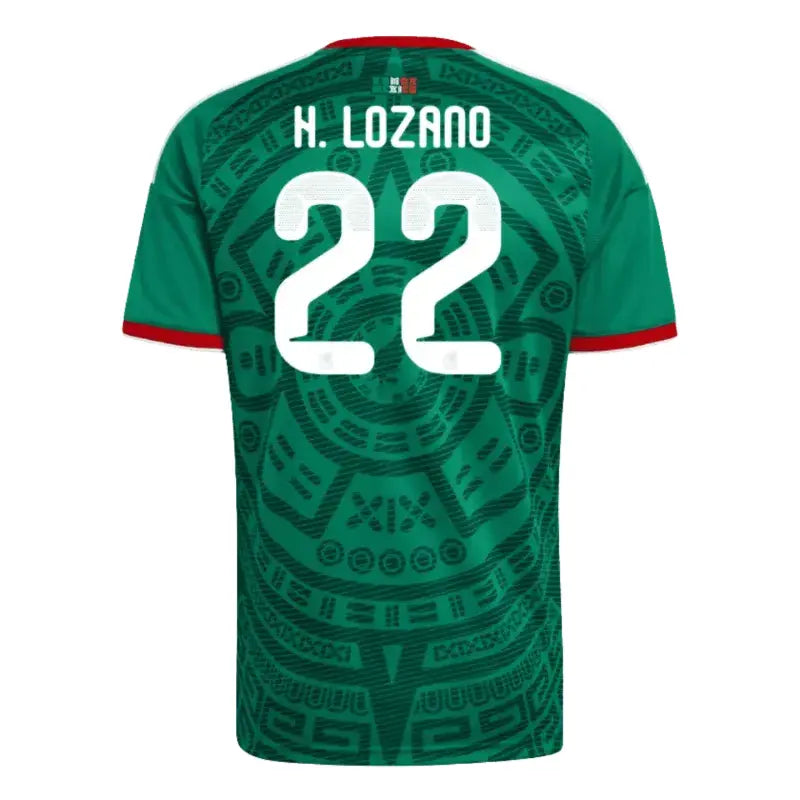 Hirving Lozano 2026 Mexico Home Jersey Back