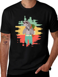 Sloth Hiker Graphic Tee - Mens Black T-Shirt