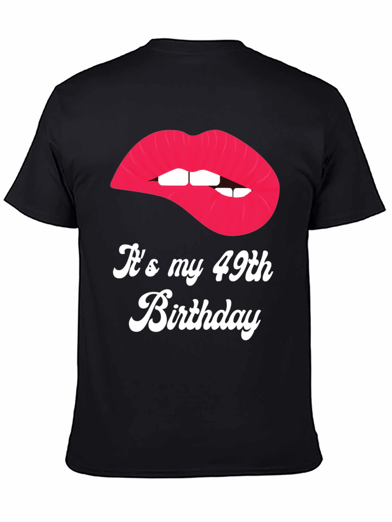Its My 49th Birthday Lips Graphic Tee