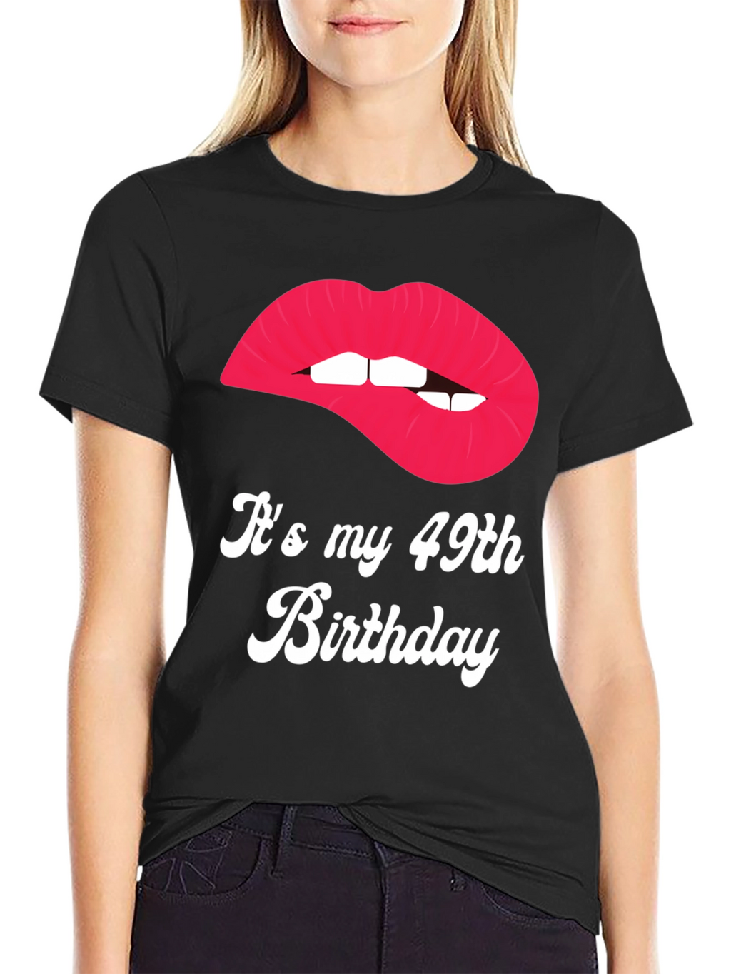 Its My 49th Birthday Lips Graphic Tee