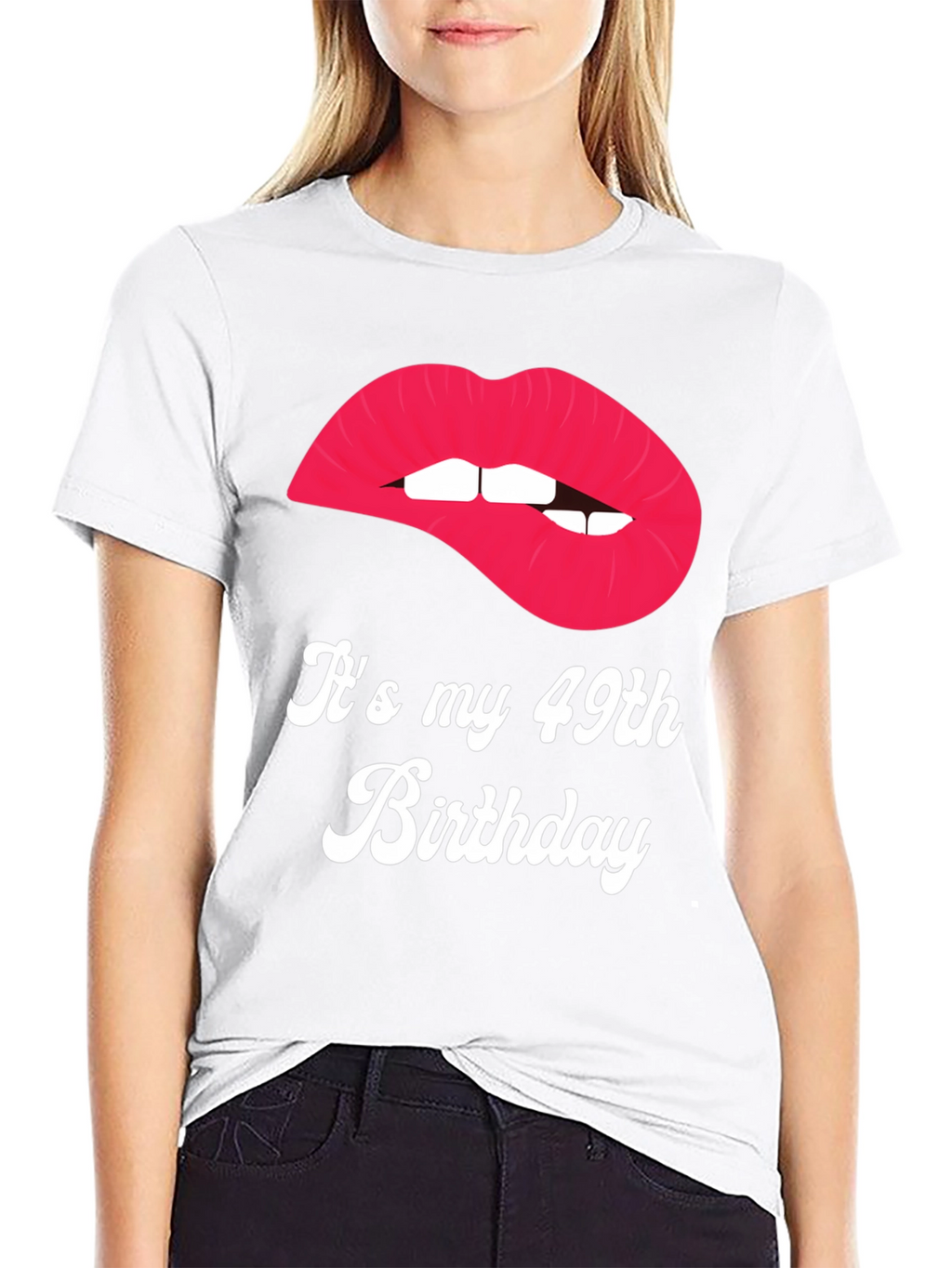 Its My 49th Birthday Lips Graphic Tee