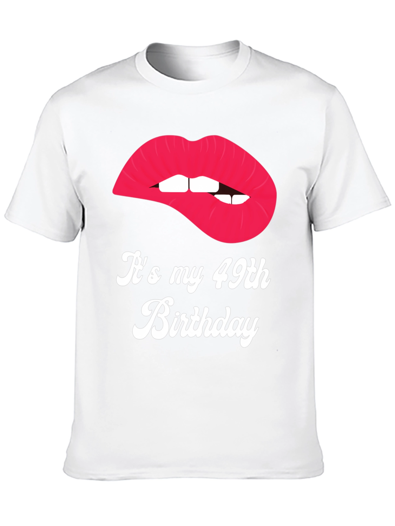 Its My 49th Birthday Lips Graphic Tee