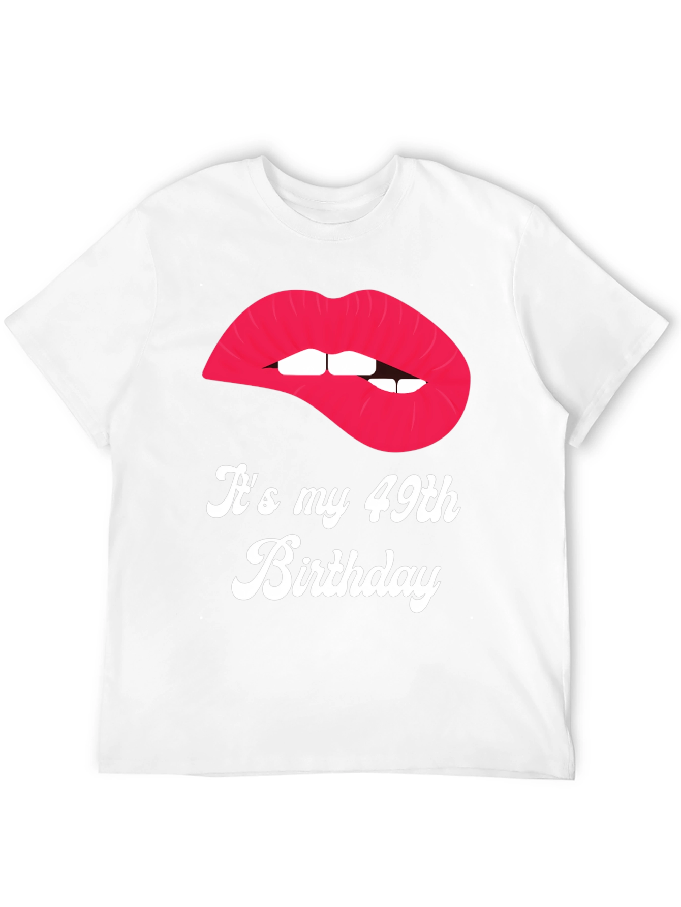 Its My 49th Birthday Lips Graphic Tee