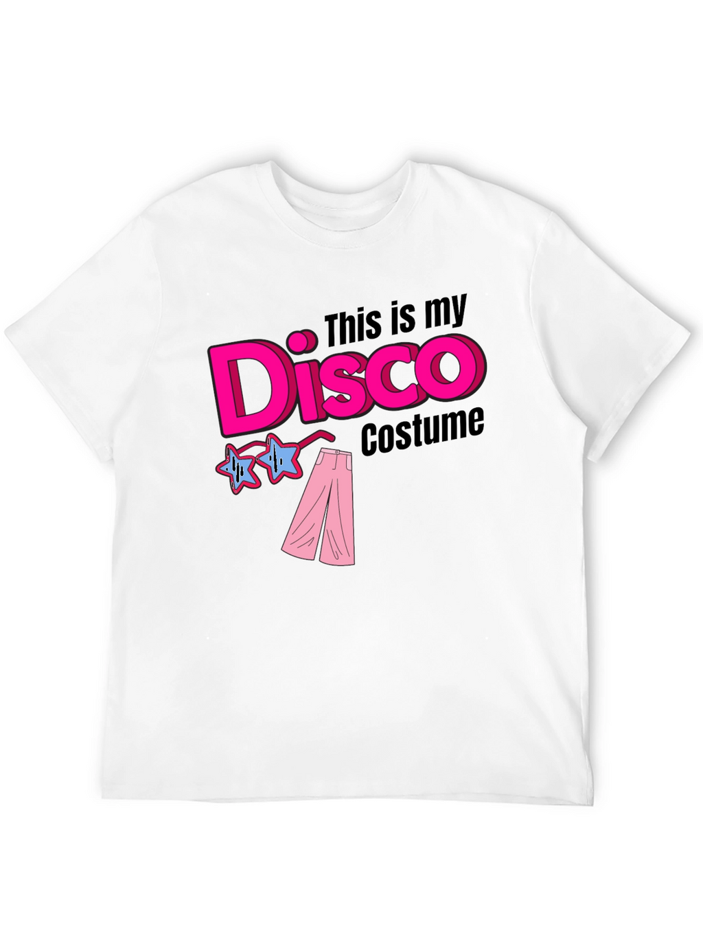 Disco Costume Black T-Shirt